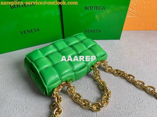 Replica Bottega Veneta BV 20206 Chain Cassette 631421 Grass Green Gold 8