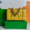 Replica Bottega Veneta BV 20206 Chain Cassette 631421 Green Silver