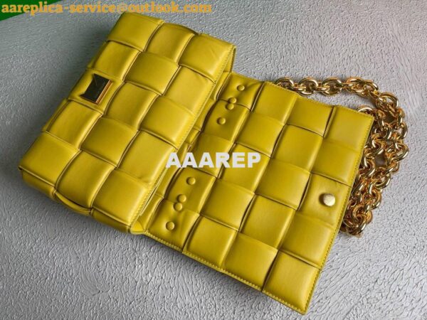 Replica Bottega Veneta BV 20206 Chain Cassette 631421 Lemon Yellow Gold 7