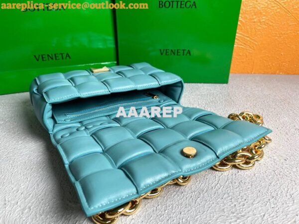 Replica Bottega Veneta BV 20206 Chain Cassette 631421 Light Blue Gold 9