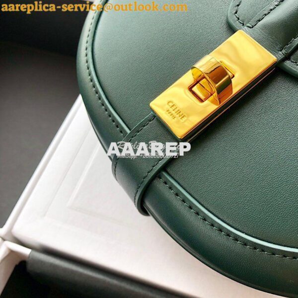 Replica Celine Small Besace 16 Bag in Natural Calfskin 188013 Green 6