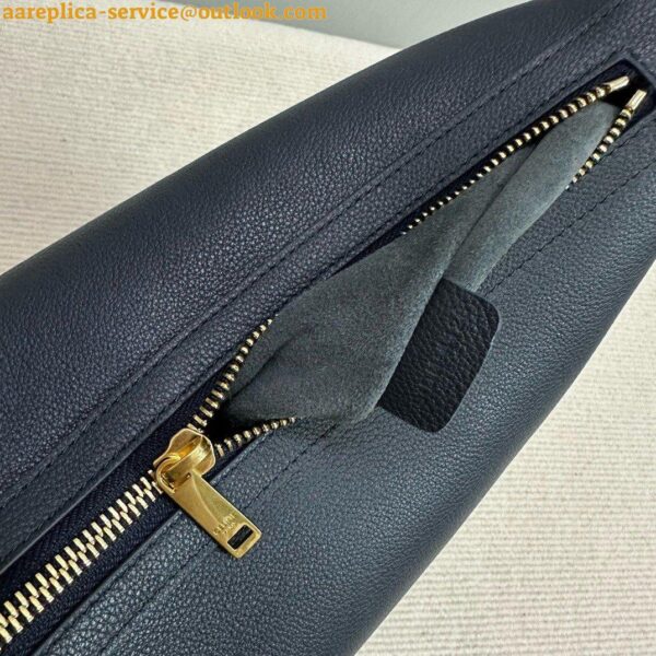 Replica Celine Heloise Cuir Triomphe Bag in Black Calfskin 12