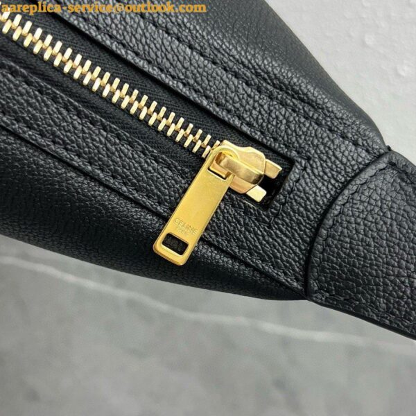 Replica Celine Heloise Cuir Triomphe Bag in Black Calfskin 13