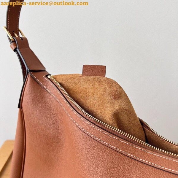 Replica Celine Heloise Cuir Triomphe Bag in Brown Calfskin 6