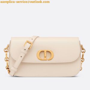 Replica Dior 30 Montaigne Avenue Bag In White Box Calfskin