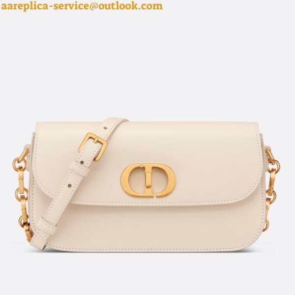 Replica Dior 30 Montaigne Avenue Bag In White Box Calfskin 3