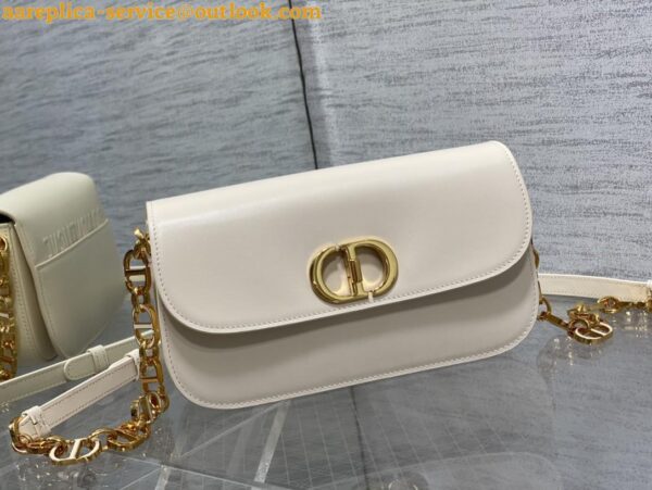 Replica Dior 30 Montaigne Avenue Bag In White Box Calfskin 8