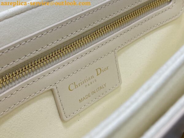 Replica Dior 30 Montaigne Avenue Bag In White Box Calfskin 13