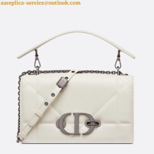 Replica Dior 30 Montaigne Chain Bag With Handle In White Lambskin 2