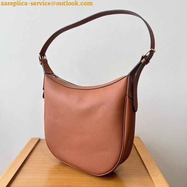 Replica Celine Heloise Cuir Triomphe Bag in Brown Calfskin 12