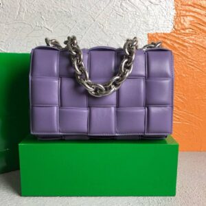 Replica Bottega Veneta BV 20206 Chain Cassette 631421 Purple Silver