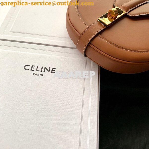 Replica Celine Small Besace 16 Bag in Natural Calfskin 188013 Tan 8