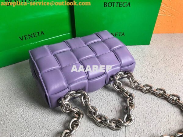 Replica Bottega Veneta BV 20206 Chain Cassette 631421 Purple Silver 8