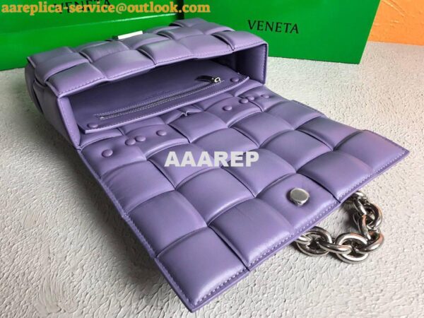 Replica Bottega Veneta BV 20206 Chain Cassette 631421 Purple Silver 9