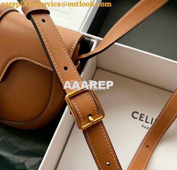 Replica Celine Small Besace 16 Bag in Natural Calfskin 188013 Tan 13