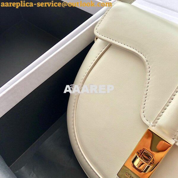 Replica Celine Small Besace 16 Bag in Natural Calfskin 188013 White 5