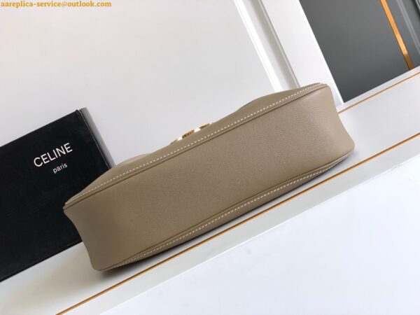 Replica Celine Medium Polly Bag in Brown Sepia Calfskin 11