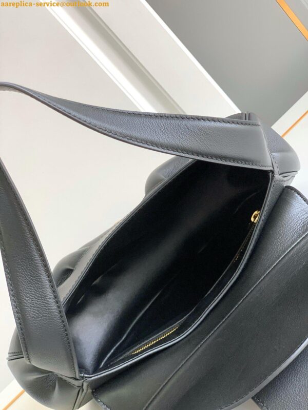 Replica Celine Medium Polly Shoulder Bag in Black Calfskin 10