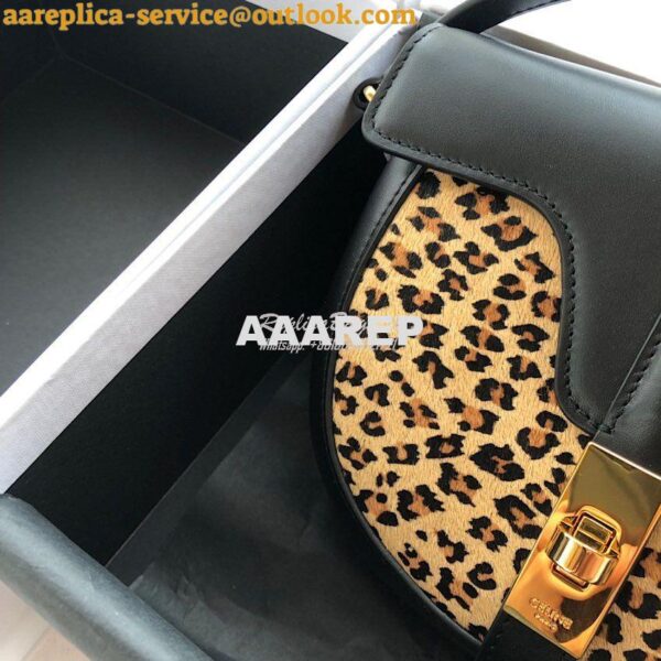 Replica Celine Small Besace 16 Bag in Pony Calfskin With Leopard Print 5