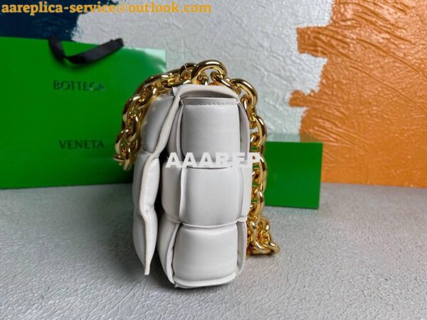 Replica Bottega Veneta BV 20206 Chain Cassette 631421 White Gold 6