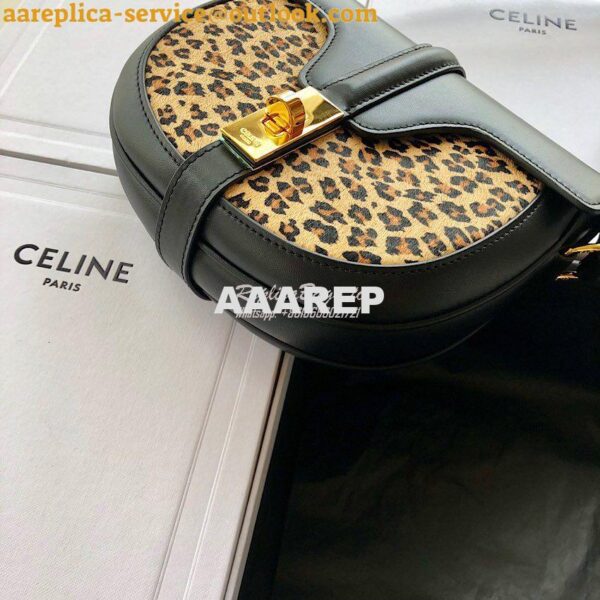 Replica Celine Small Besace 16 Bag in Pony Calfskin With Leopard Print 10