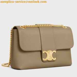 Replica Celine Medium Victoire Bag in Brown Sepia Calfskin