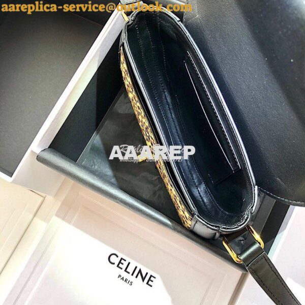 Replica Celine Small Besace 16 Bag in Pony Calfskin With Leopard Print 11