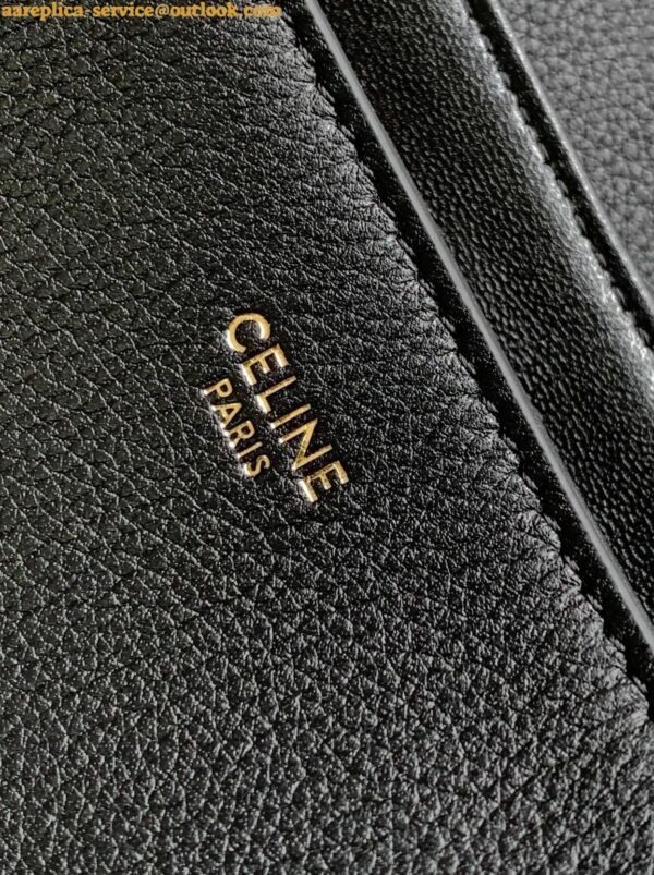 Replica Celine Medium Victoire Bag in Black Calfskin 13