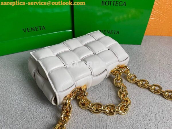 Replica Bottega Veneta BV 20206 Chain Cassette 631421 White Gold 8