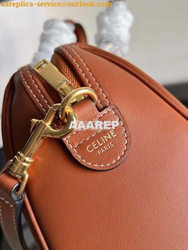 Replica Celine Small Boston In Smooth Calfskin 113773 Tan 13