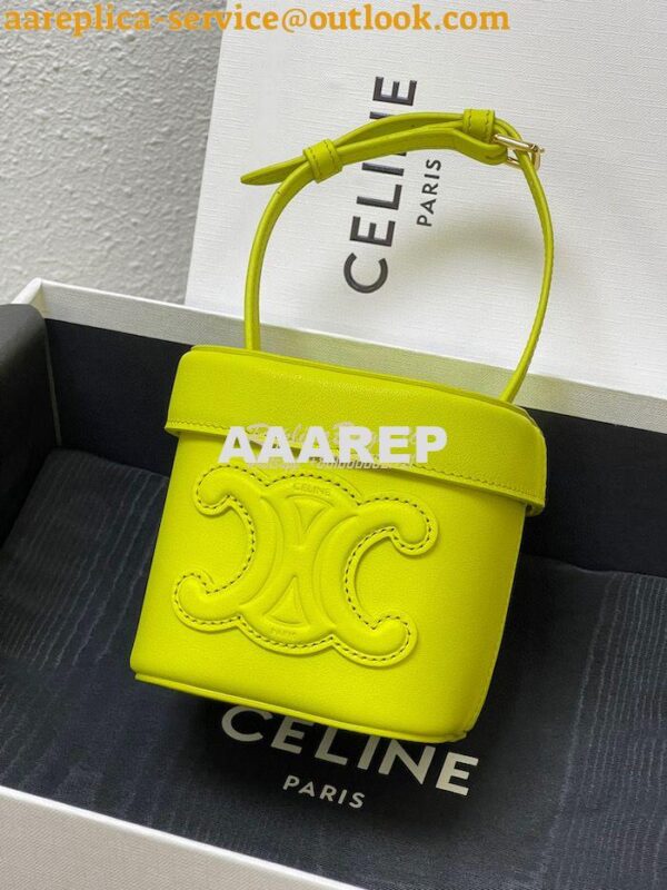 Replica Celine Small Box Cuir Triomphe In Smooth Calfskin 199263 Anis 3