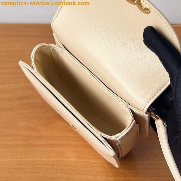 Replica Celine Mini Besace Clea Bag in Nude Calfskin 9