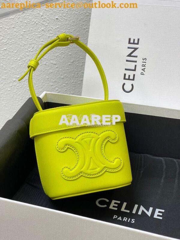 Replica Celine Small Box Cuir Triomphe In Smooth Calfskin 199263 Anis 5