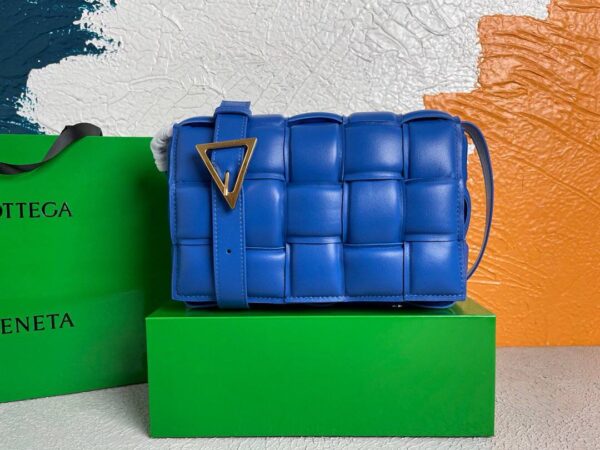 Replica Bottega Veneta BV 20206 Padded Cassette 591970 Blue Gold 3