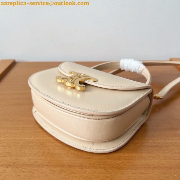 Replica Celine Mini Besace Clea Bag in Nude Calfskin 13