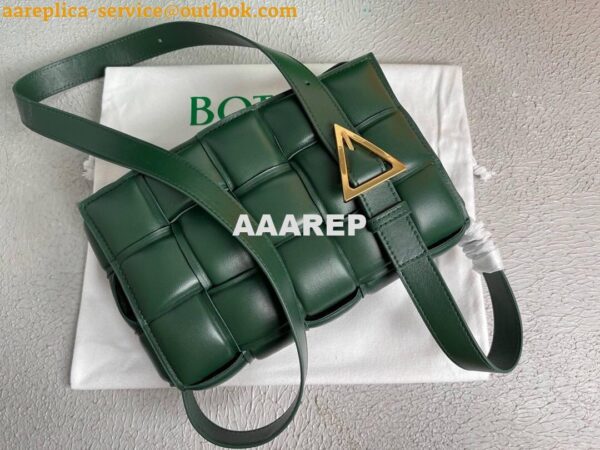 Replica Bottega Veneta BV 20206 Padded Cassette 591970 Dark Green Gold 6