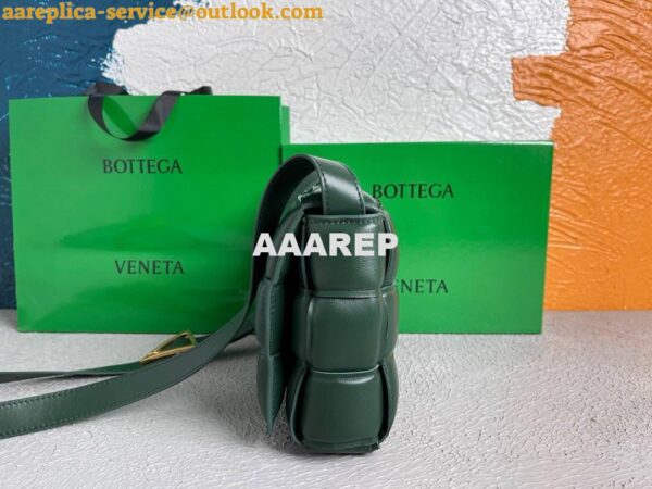 Replica Bottega Veneta BV 20206 Padded Cassette 591970 Dark Green Gold 7