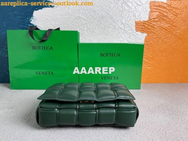 Replica Bottega Veneta BV 20206 Padded Cassette 591970 Dark Green Gold 8