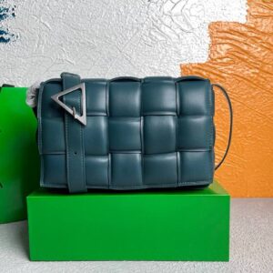 Replica Bottega Veneta BV 20206 Padded Cassette 591970 Dark Green Silver