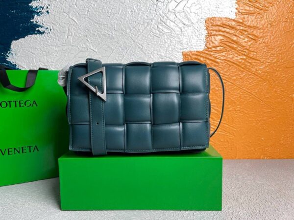 Replica Bottega Veneta BV 20206 Padded Cassette 591970 Dark Green Silver 3