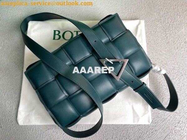 Replica Bottega Veneta BV 20206 Padded Cassette 591970 Dark Green Silver 6