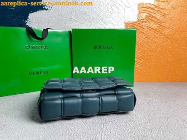 Replica Bottega Veneta BV 20206 Padded Cassette 591970 Dark Green Silver 6