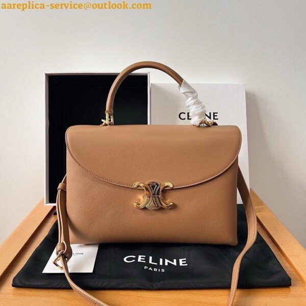 Replica Celine Nino Medium Bag in Brown Calfskin 5