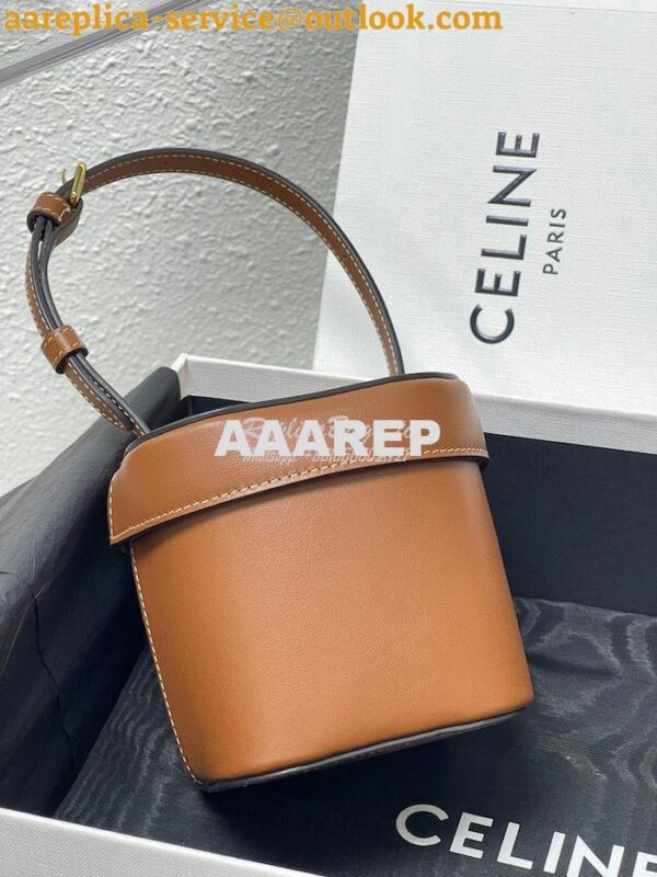 Replica Celine Small Box Cuir Triomphe In Smooth Calfskin 199263 Tan 12