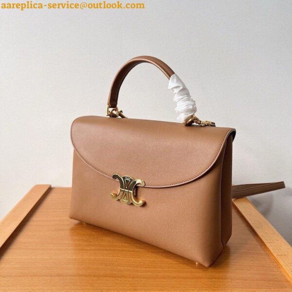 Replica Celine Nino Medium Bag in Brown Calfskin 6