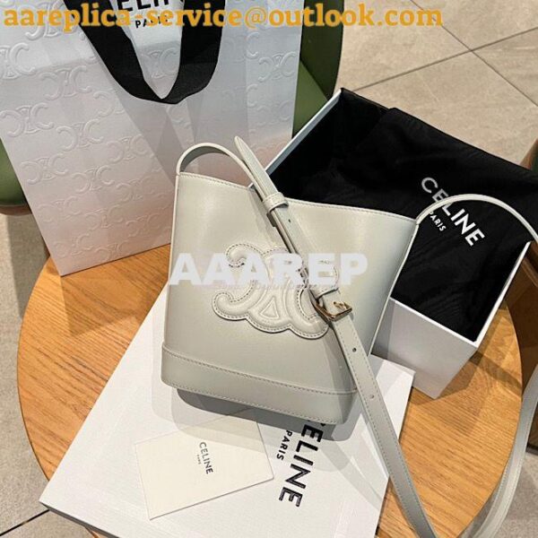 Replica Celine Small Bucket Cuir Triomphe In Smooth Calfskin 198243 Ar 3