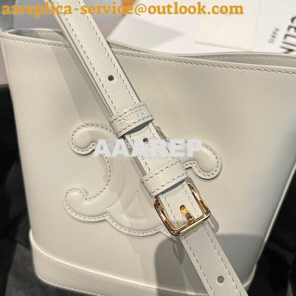 Replica Celine Small Bucket Cuir Triomphe In Smooth Calfskin 198243 Ar 5