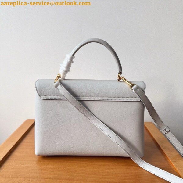 Replica Celine Nino Medium Bag in Cloudy Grey Calfskin 5