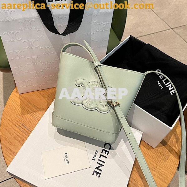 Replica Celine Small Bucket Cuir Triomphe In Smooth Calfskin 198243 Ja 3