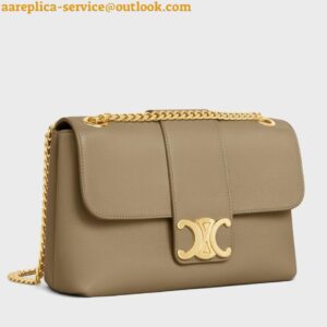 Replica Celine Teen Victoire Bag in Brown Sepia Calfskin 2